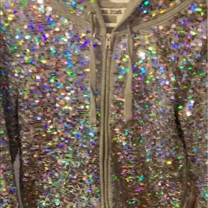 Victoria’s Secret PINK Rare Limited Edition Fashion Show Bling Sequin Zip Hoodie